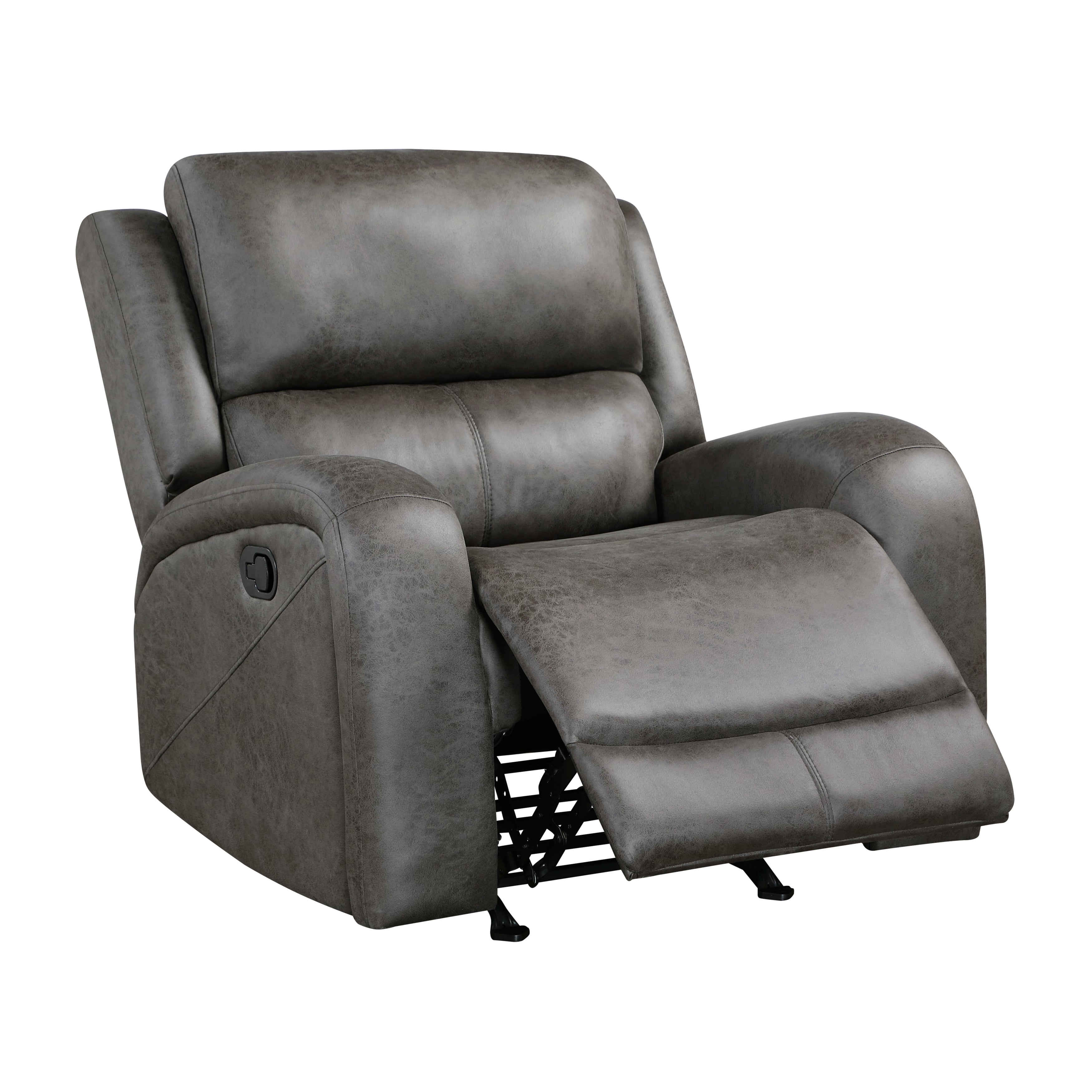 Pagosa Gray Double Reclining Living Room Set from Homelegance - Luna Furniture