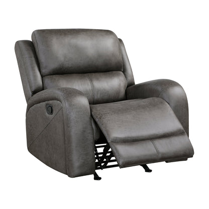 Pagosa Gray Double Reclining Living Room Set from Homelegance - Luna Furniture