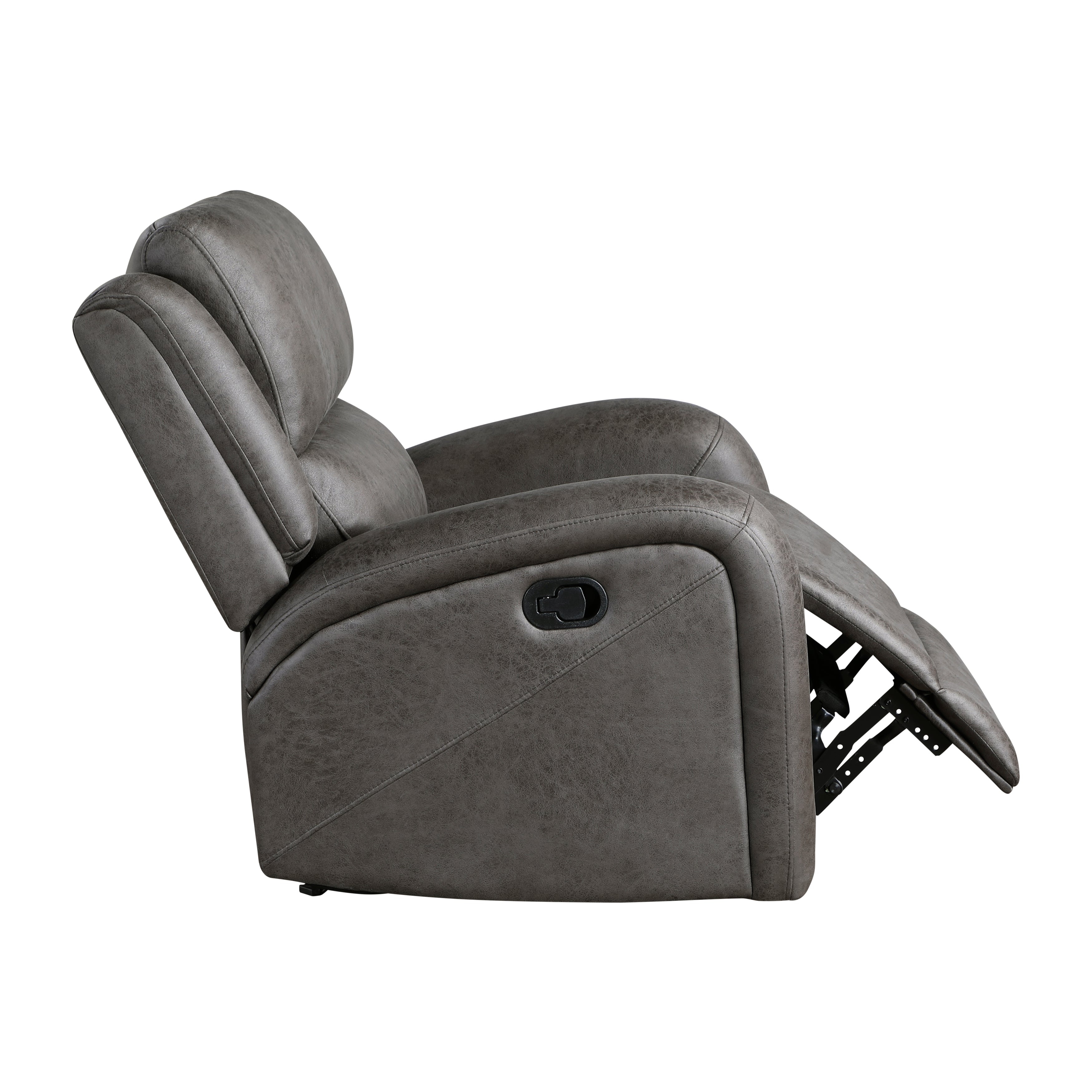 Pagosa Gray Double Reclining Living Room Set from Homelegance - Luna Furniture