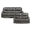 9601GY*2 2pc Set: Sofa, Love - 9601GY*2