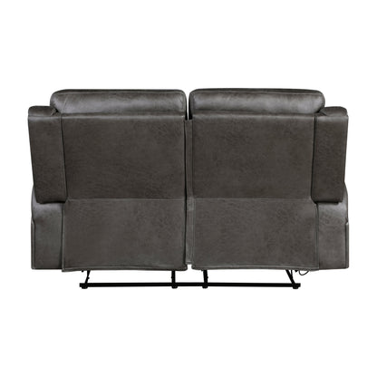 Pagosa Gray Double Reclining Living Room Set from Homelegance - Luna Furniture