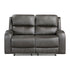 9601GY-2 Double Reclining Love Seat - 9601GY-2