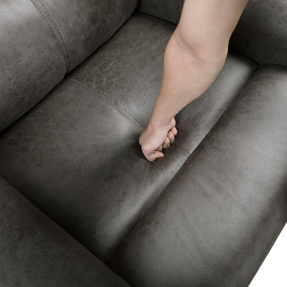9601GY-2 Double Reclining Love Seat - 9601GY-2