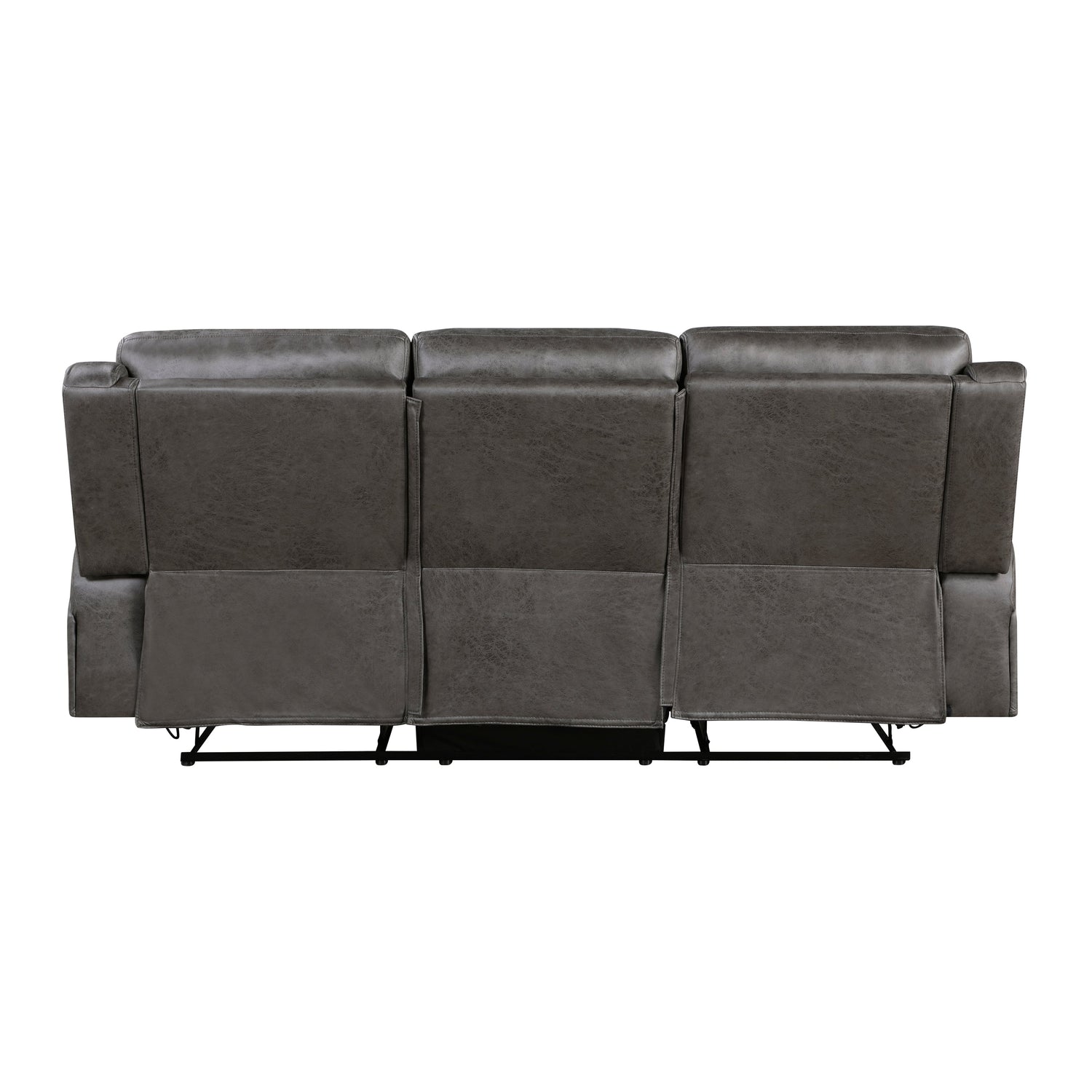 Pagosa Gray Double Reclining Living Room Set from Homelegance - Luna Furniture