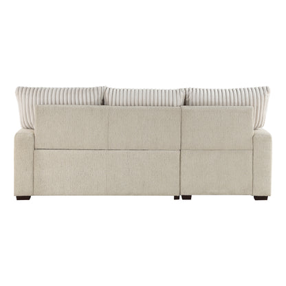 9605BE*2LCRL (2)2-Piece Sectional with Left Chaise and Drop-Down Cup holders, Pull-out Bed and Hidden Storage - 9605BE*2LCRL