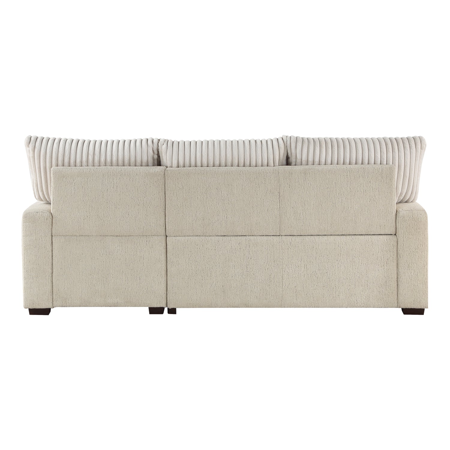 9605BE*2LLRC (2)2-Piece Sectional with Right Chaise and Drop-Down Cup holders, Pull-out Bed and Hidden Storage - 9605BE*2LLRC