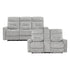 9610GY*2 2pc Set: Sofa, Love - 9610GY*2