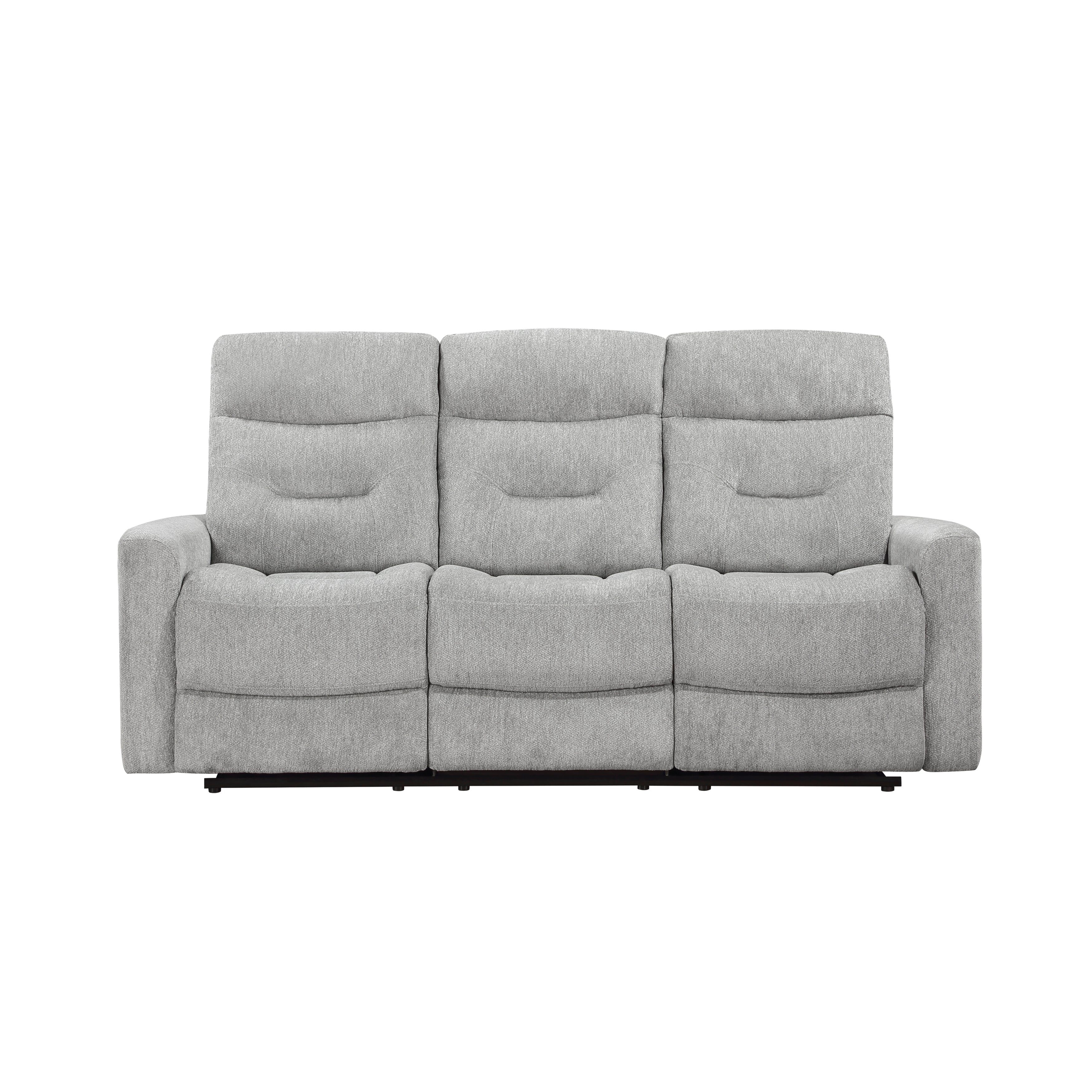 9610GY*2 2pc Set: Sofa, Love - 9610GY*2
