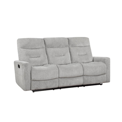 9610GY*2 2pc Set: Sofa, Love - 9610GY*2