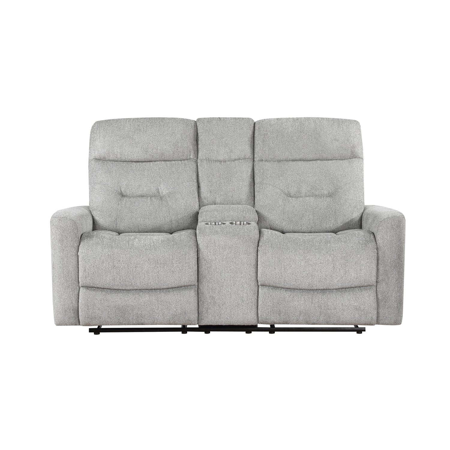 Lyndon Gray Double Reclining Living Room Set from Homelegance - Luna Furniture