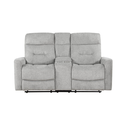 Lyndon Gray Double Reclining Living Room Set from Homelegance - Luna Furniture