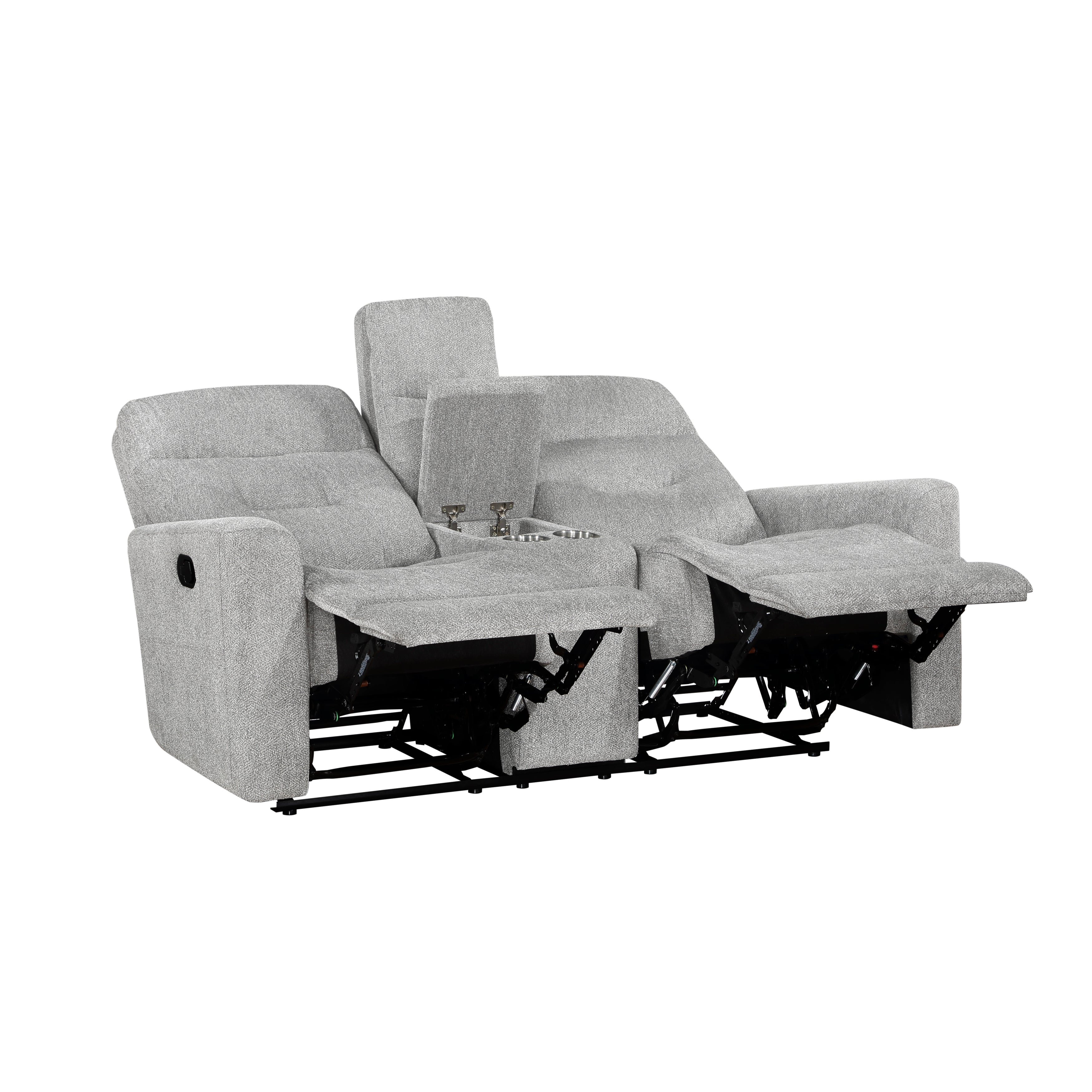 Lyndon Gray Double Reclining Living Room Set from Homelegance - Luna Furniture