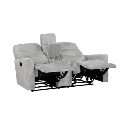 Lyndon Gray Double Reclining Living Room Set from Homelegance - Luna Furniture