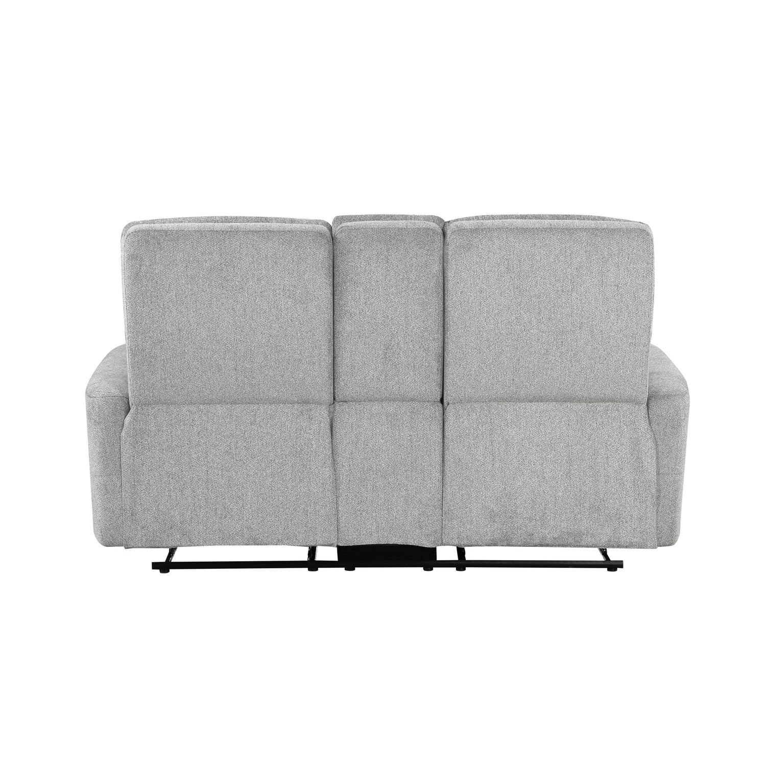 9610GY-2 Double Reclining Love Seat with Center Console - 9610GY-2