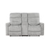 9610GY-2 Double Reclining Love Seat with Center Console - 9610GY-2