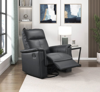 9620BLK-1 SWIVEL GLIDER RECLINING CHAIR - 9620BLK-1
