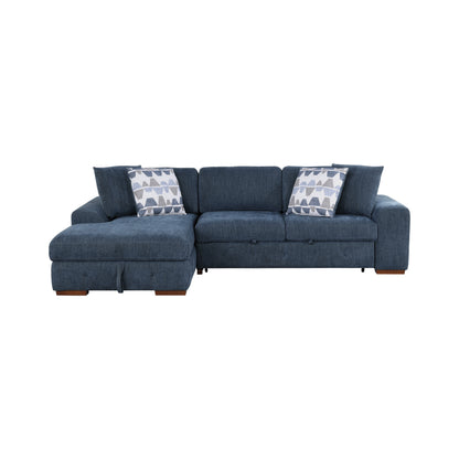 9624BU*3LC2R (3)3-Piece Sectional with Left Chaise and Ottoman - 9624BU*3LC2R