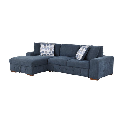 9624BU*3LC2R (3)3-Piece Sectional with Left Chaise and Ottoman - 9624BU*3LC2R