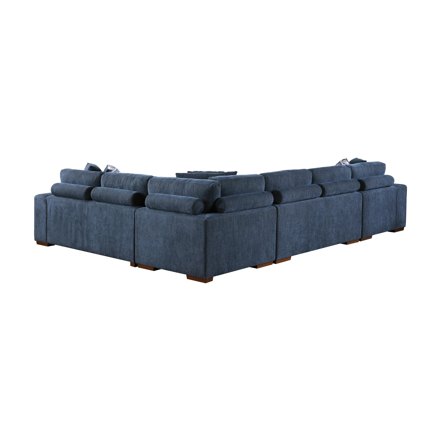 9624BU*5LC2R (5)5-Piece Sectional with Left Chaise and Storage Ottoman - 9624BU*5LC2R