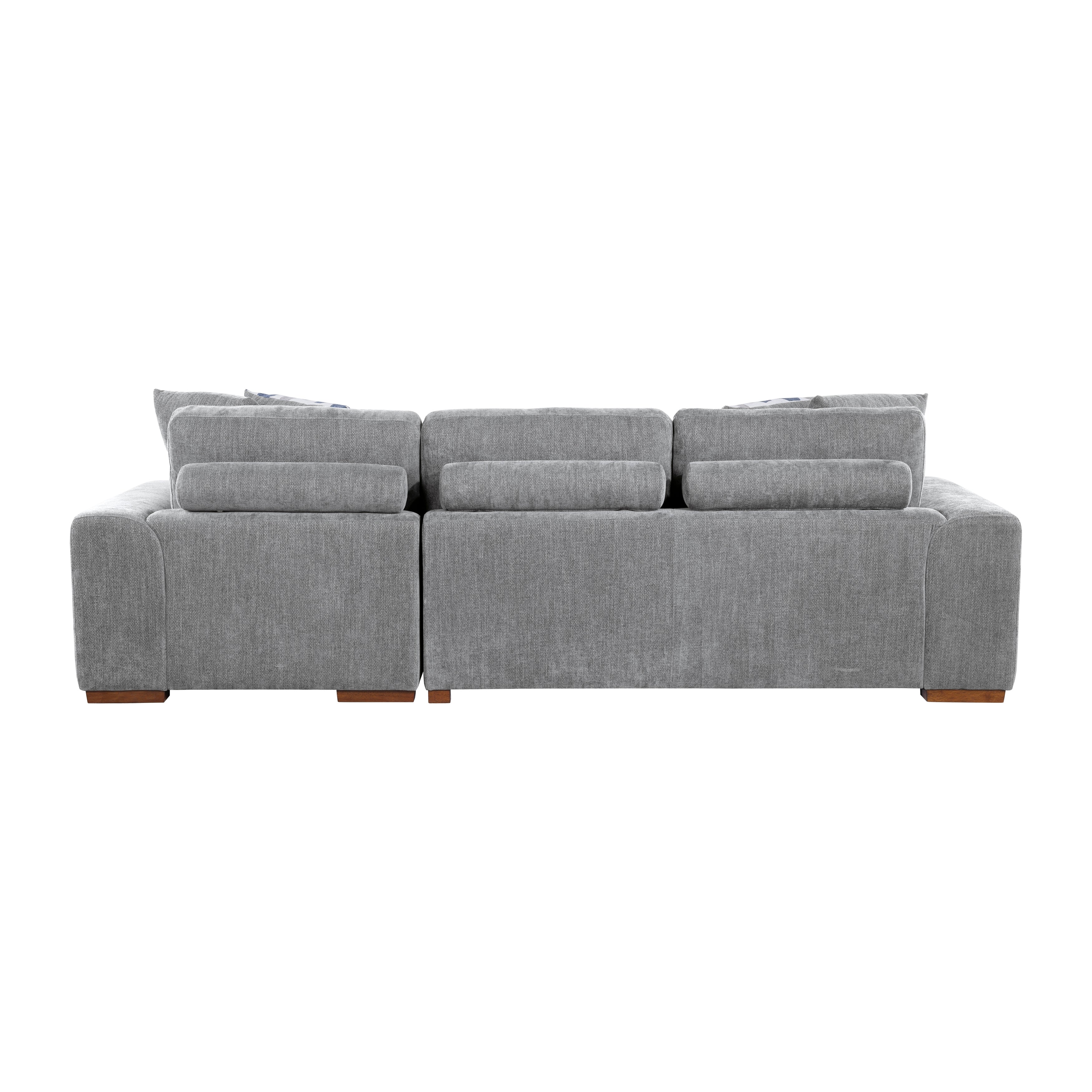 9624GY*32LRC (3)3-Piece Sectional with Right Chaise and Ottoman - 9624GY*32LRC