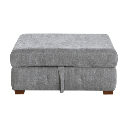 9624GY*3LC2R (3)3-Piece Sectional with Left Chaise and Ottoman - 9624GY*3LC2R