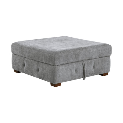 9624GY*3LC2R (3)3-Piece Sectional with Left Chaise and Ottoman - 9624GY*3LC2R