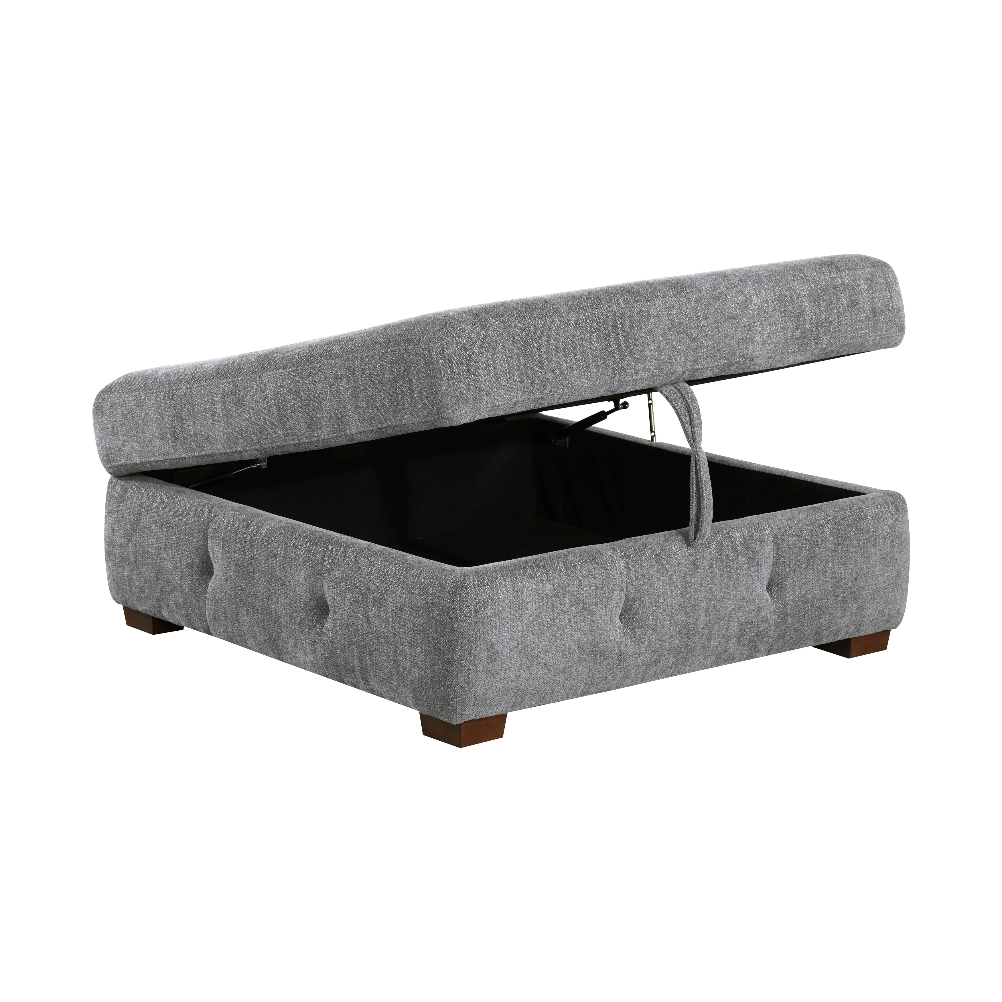 9624GY*3LC2R (3)3-Piece Sectional with Left Chaise and Ottoman - 9624GY*3LC2R
