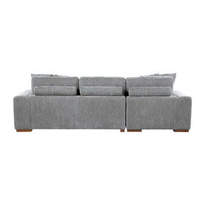 9624GY*3LC2R (3)3-Piece Sectional with Left Chaise and Ottoman - 9624GY*3LC2R