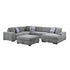 9624GY*52LRC (5)5-Piece Sectional with Right Chaise and Storage Ottoman - 9624GY*52LRC