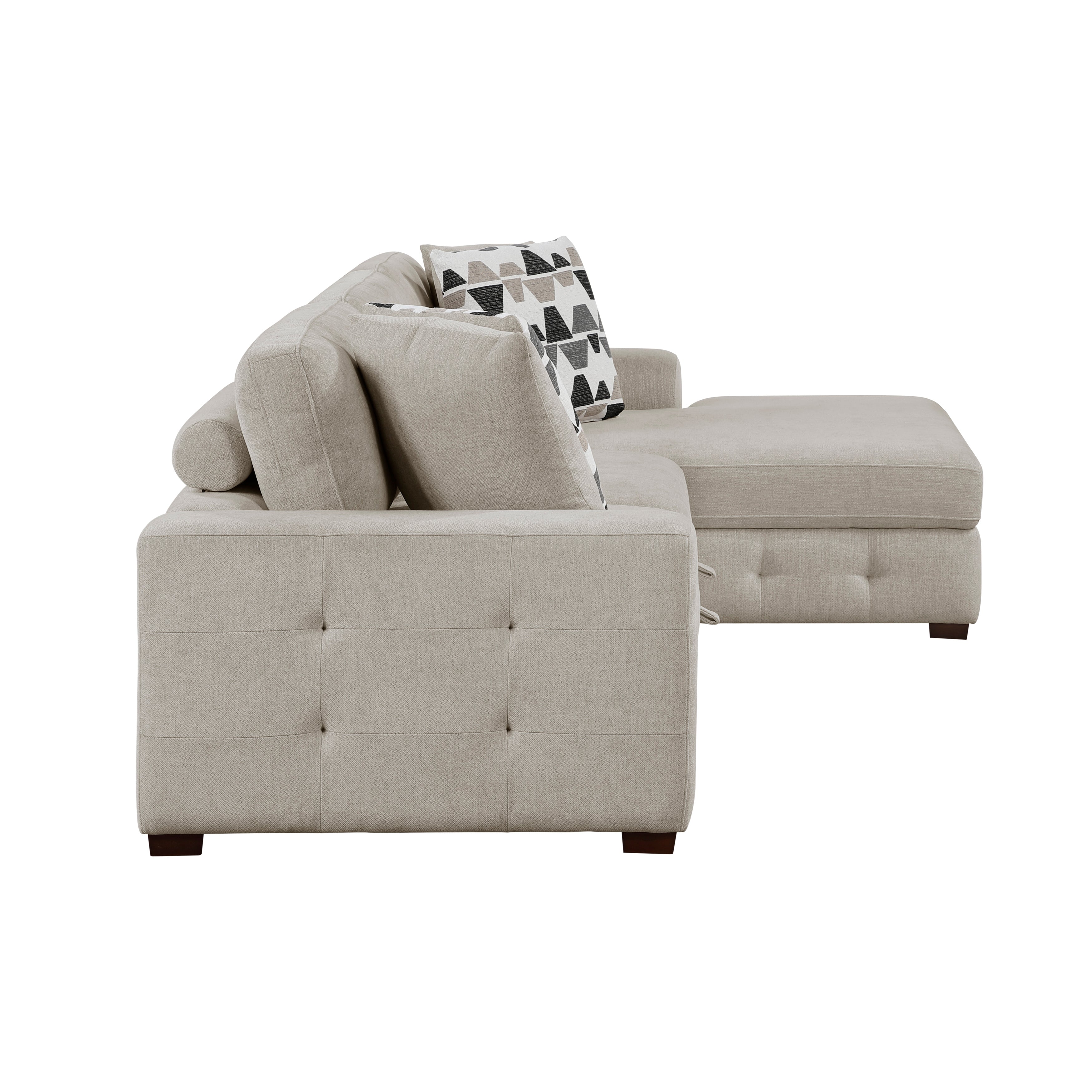 9624TP*32LRC (3)3-Piece Sectional with Right Chaise and Ottoman - 9624TP*32LRC