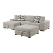 9624TP*3LC2R (3)3-Piece Sectional with Left Chaise and Ottoman - 9624TP*3LC2R
