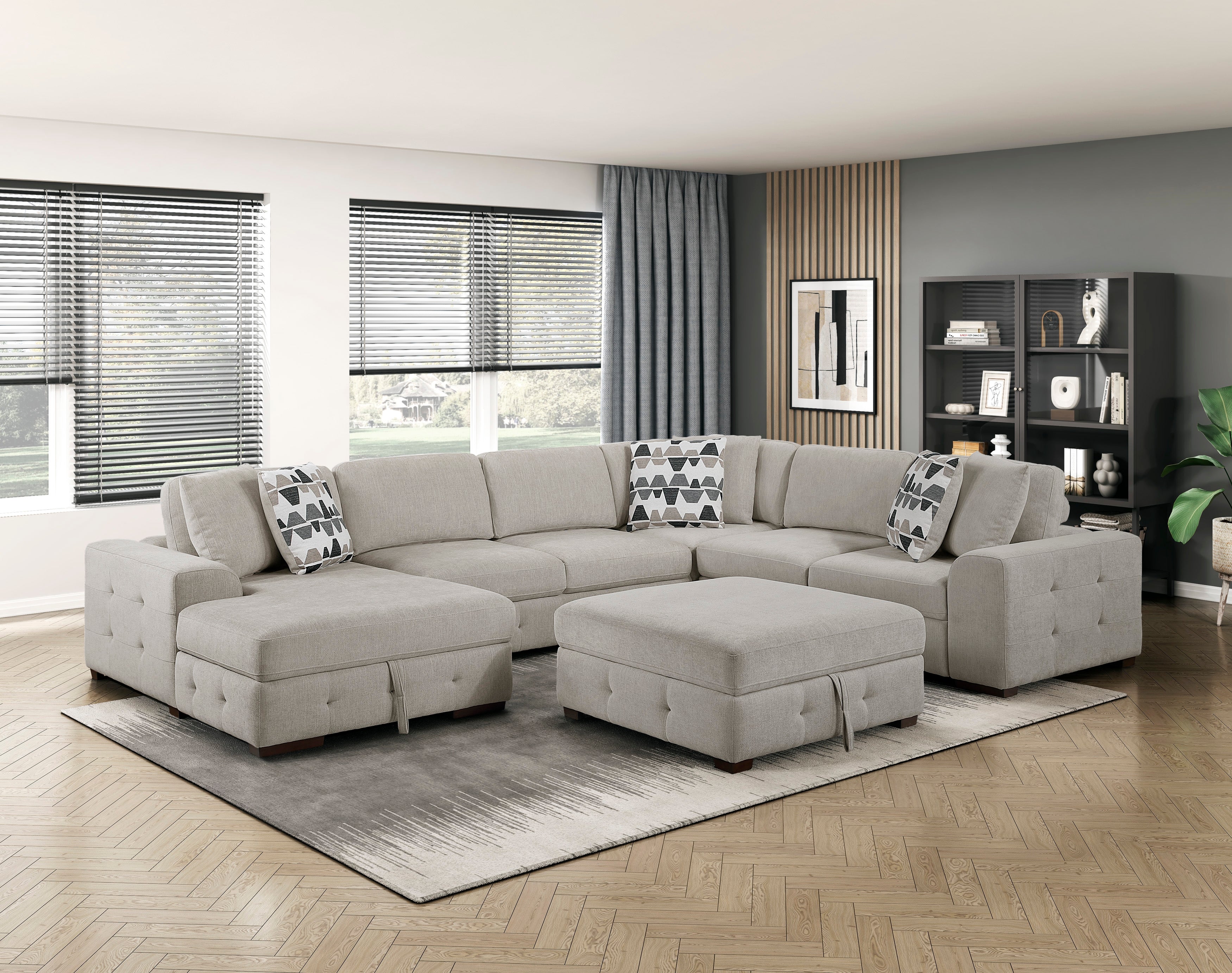 9624TP-4 Storage Ottoman - 9624TP-4