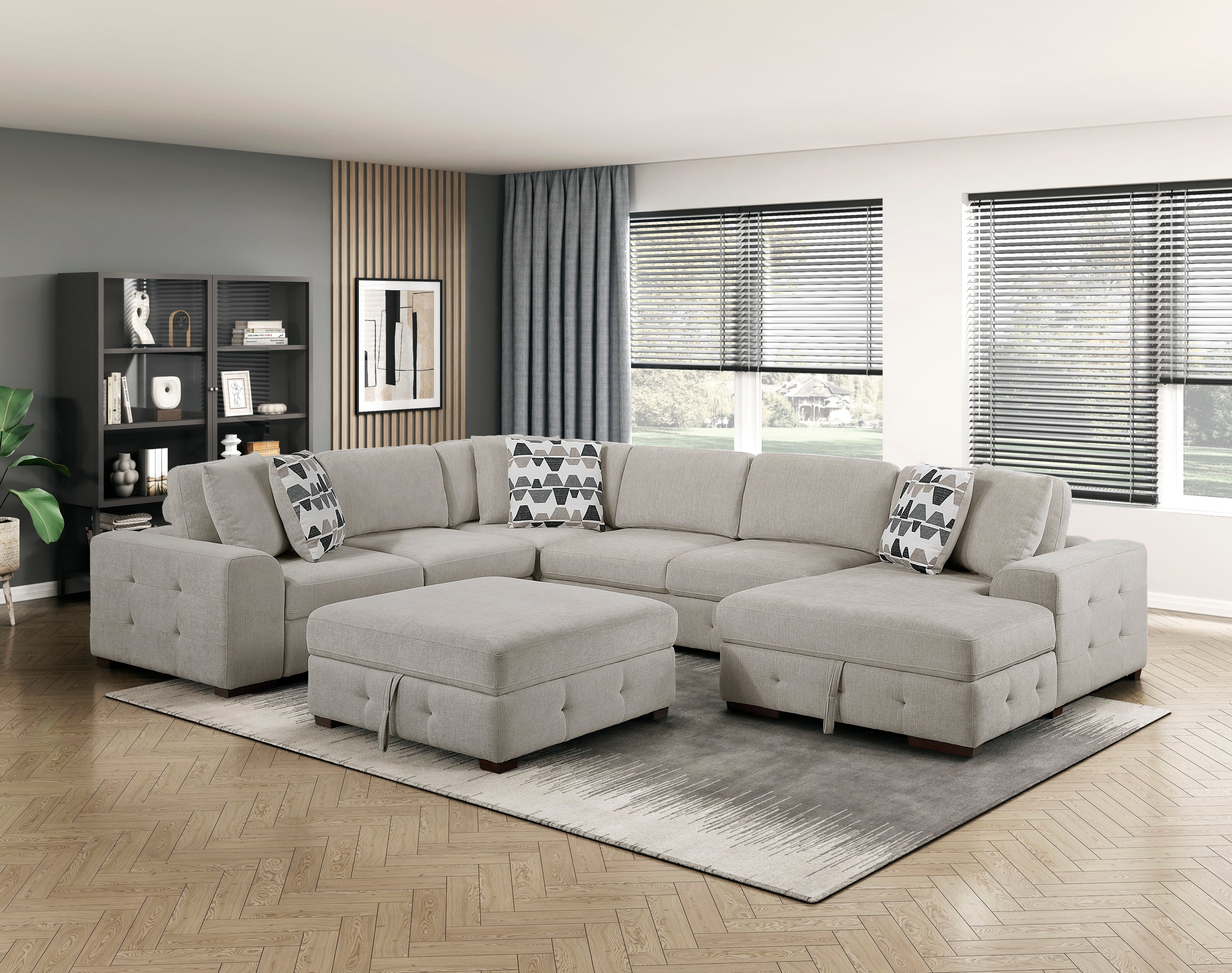 9624TP-4 Storage Ottoman - 9624TP-4