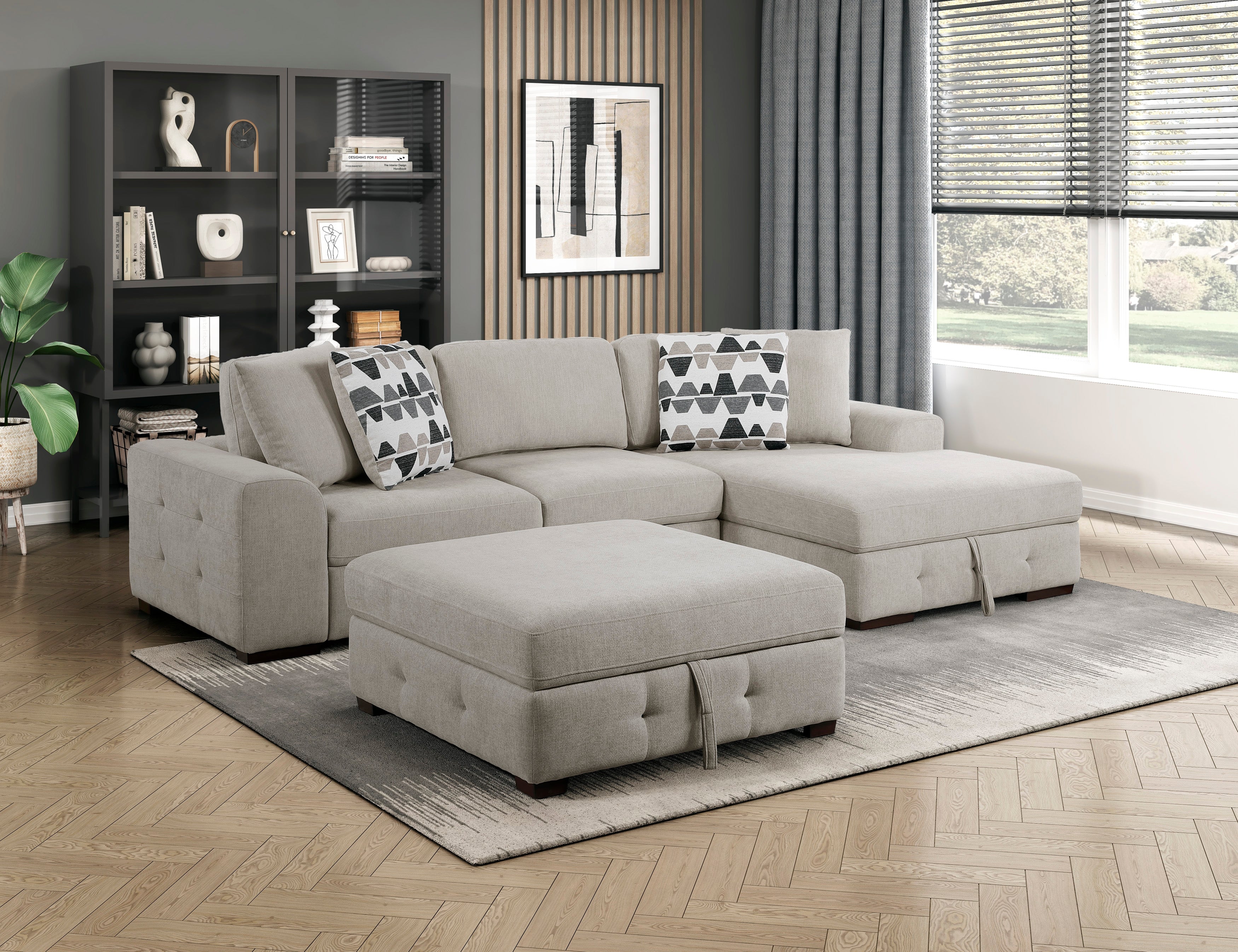 9624TP-4 Storage Ottoman - 9624TP-4