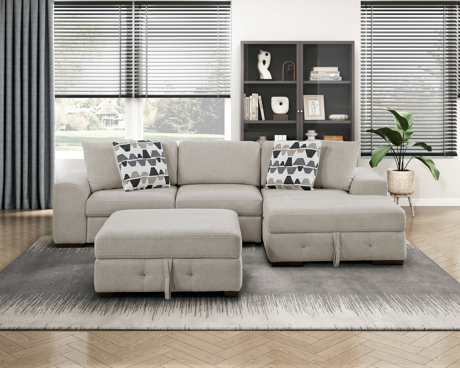 9624TP-4 Storage Ottoman - 9624TP-4