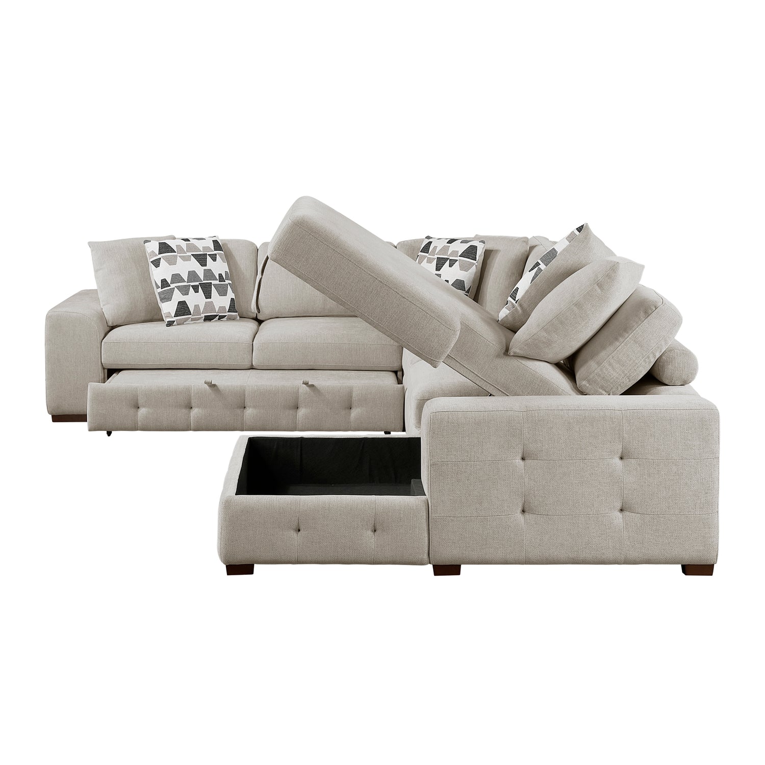 9624TP*42LRC (4)4-Piece Sectioanl with Right Chaise - 9624TP*42LRC