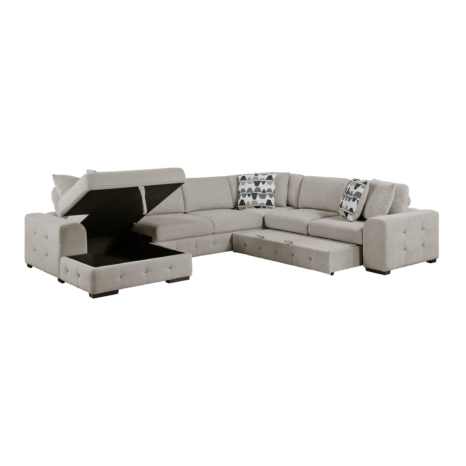 9624TP*42RLC (4)4-Piece Sectioanl with Left Chaise - 9624TP*42RLC