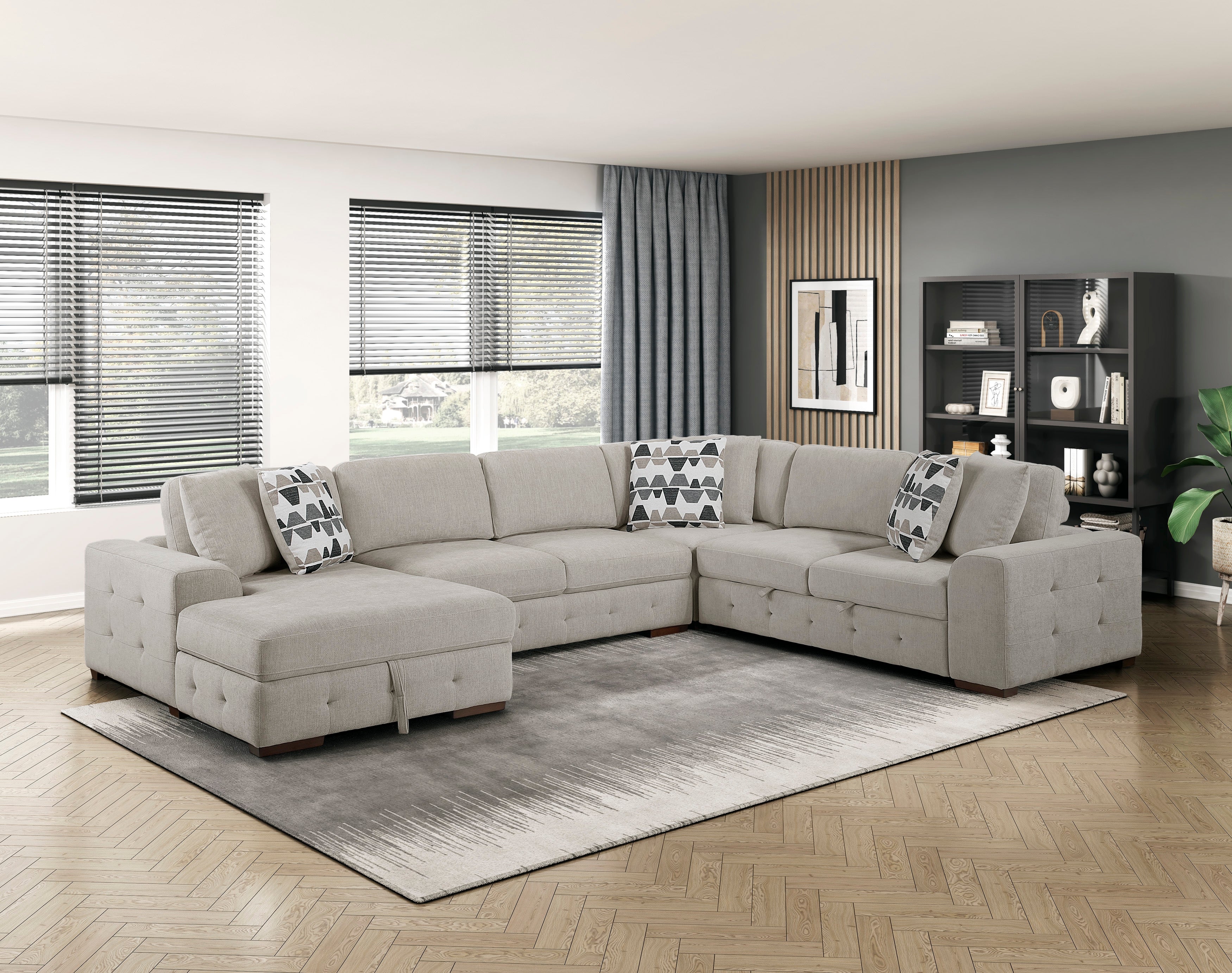 9624TP*42RLC (4)4-Piece Sectioanl with Left Chaise - 9624TP*42RLC