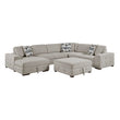 9624TP*5LC2R (5)5-Piece Sectioanl with Left Chaise and Storage Ottoman - 9624TP*5LC2R