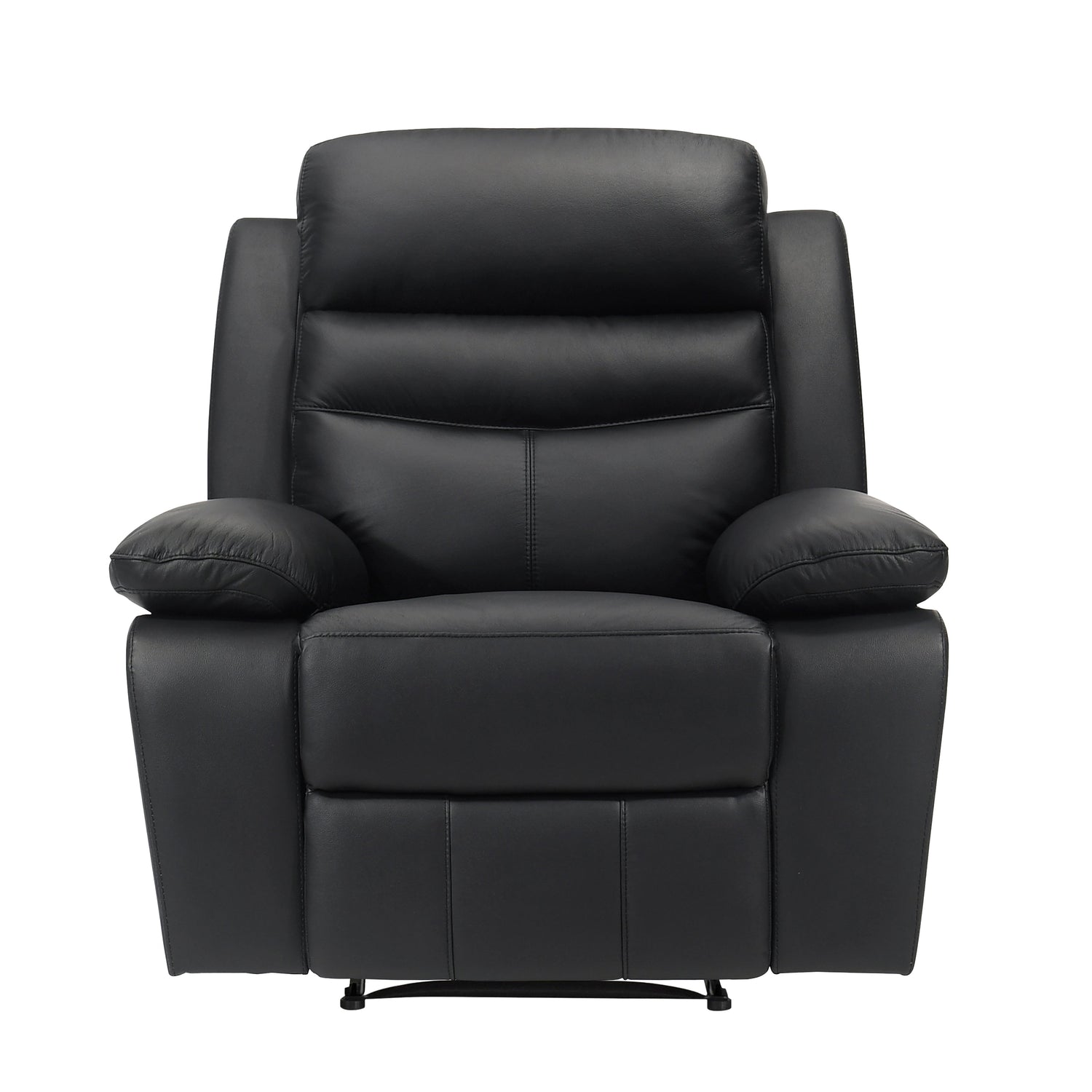 Hancock Black Leather Double Reclining Living Room Set from Homelegance - Luna Furniture
