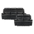 9628BLK*2 2pc Set: Sofa, Love - 9628BLK*2