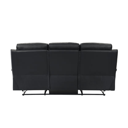 9628BLK*2 2pc Set: Sofa, Love - 9628BLK*2