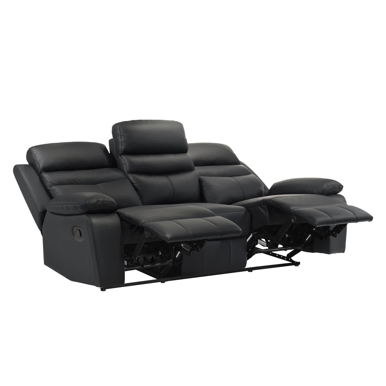 9628BLK*2 2pc Set: Sofa, Love - 9628BLK*2
