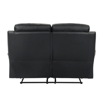 9628BLK*2 2pc Set: Sofa, Love - 9628BLK*2