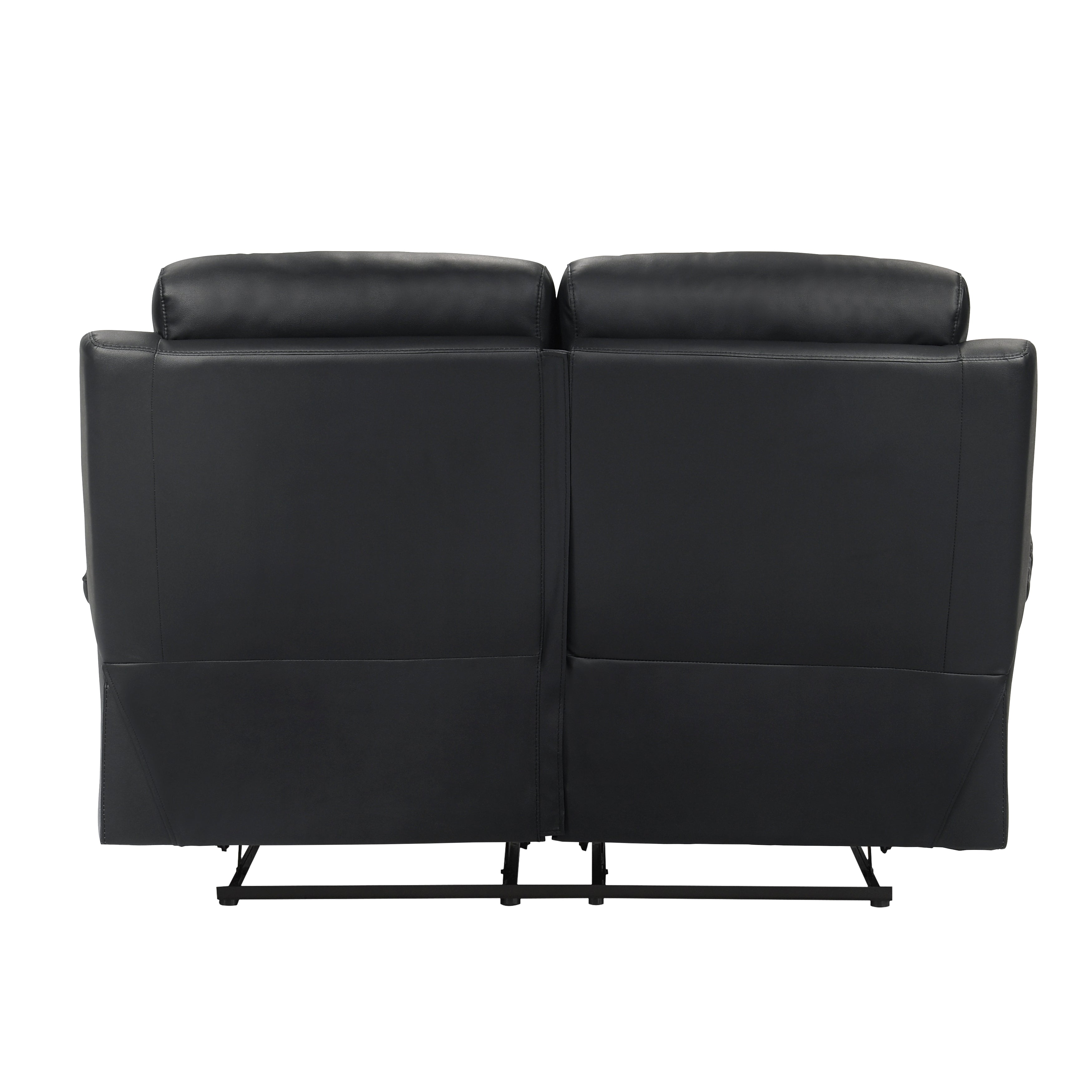 Hancock Black Leather Double Reclining Living Room Set from Homelegance - Luna Furniture