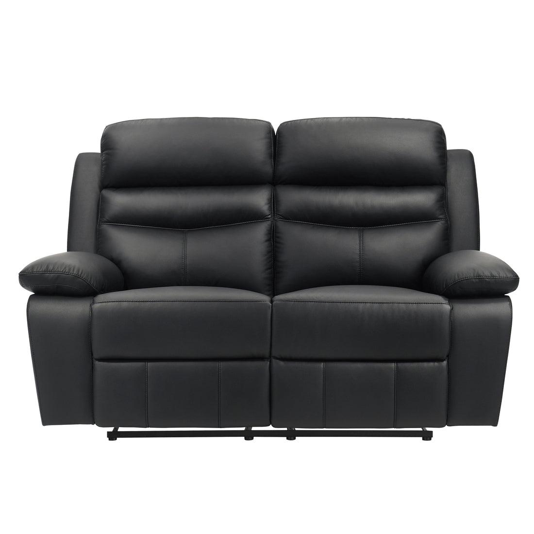 9628BLK-2 Double Reclining Love Seat - 9628BLK-2