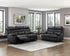 Hancock Black Leather Double Reclining Living Room Set from Homelegance - Luna Furniture