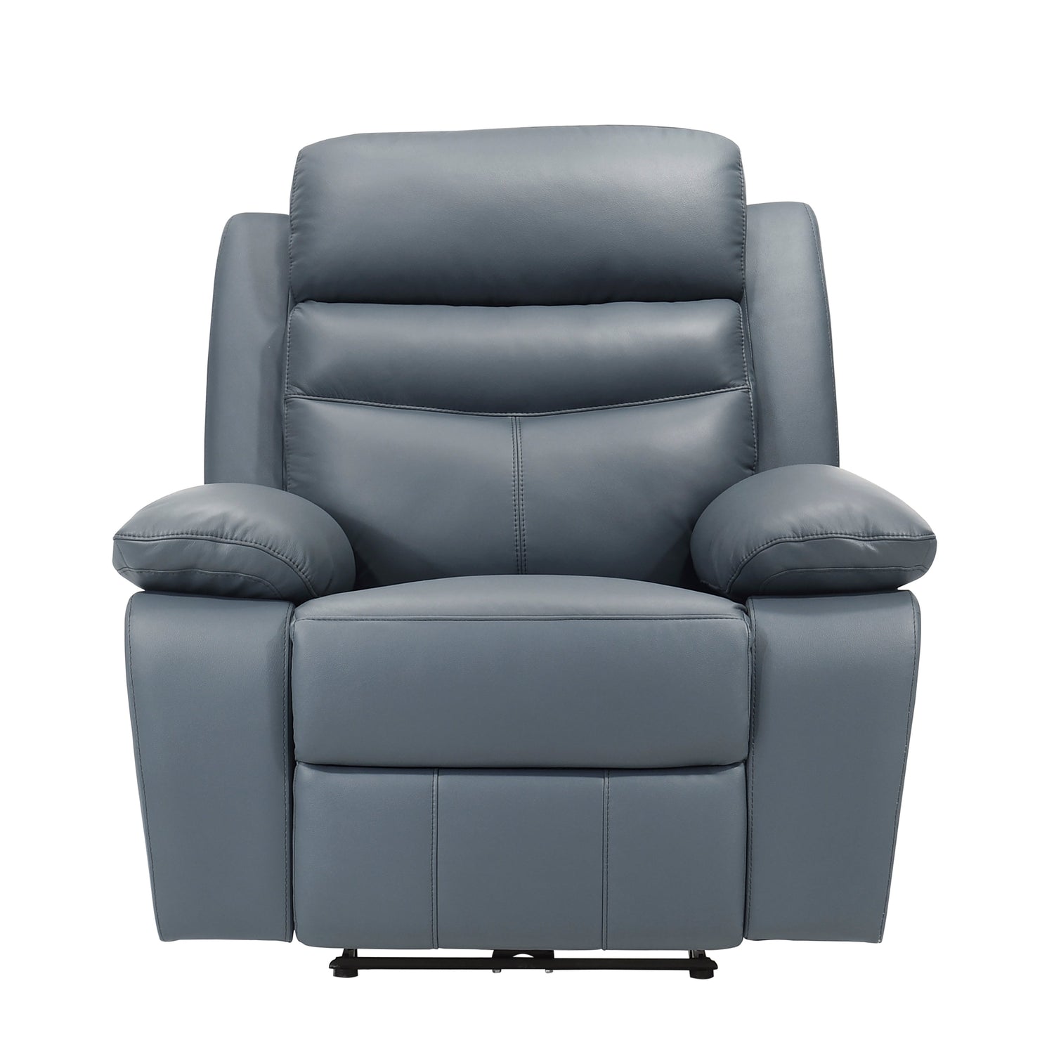 Hancock Blue Leather Power Double Reclining Living Room Set from Homelegance - Luna Furniture