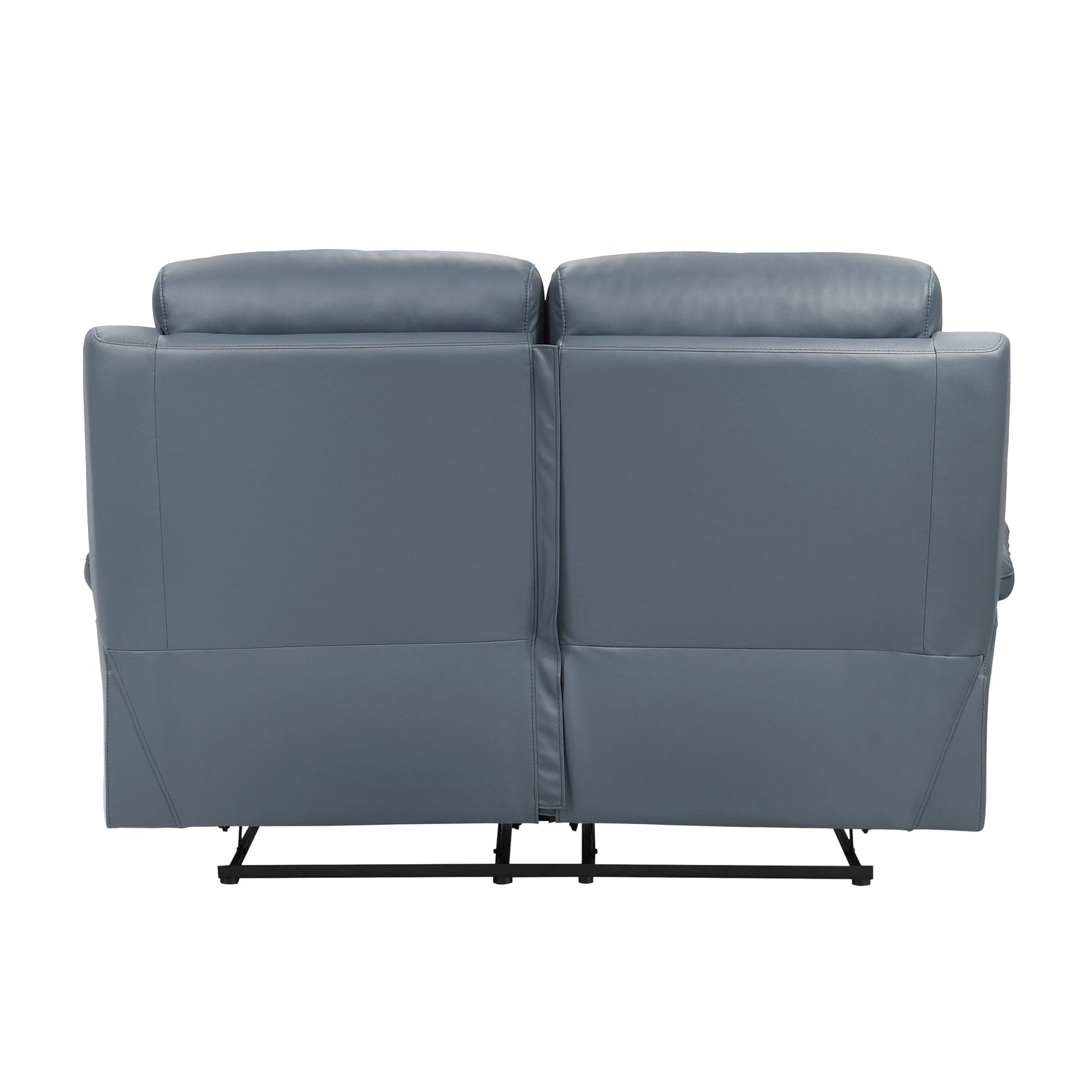 Hancock Blue Leather Double Reclining Living Room Set from Homelegance - Luna Furniture