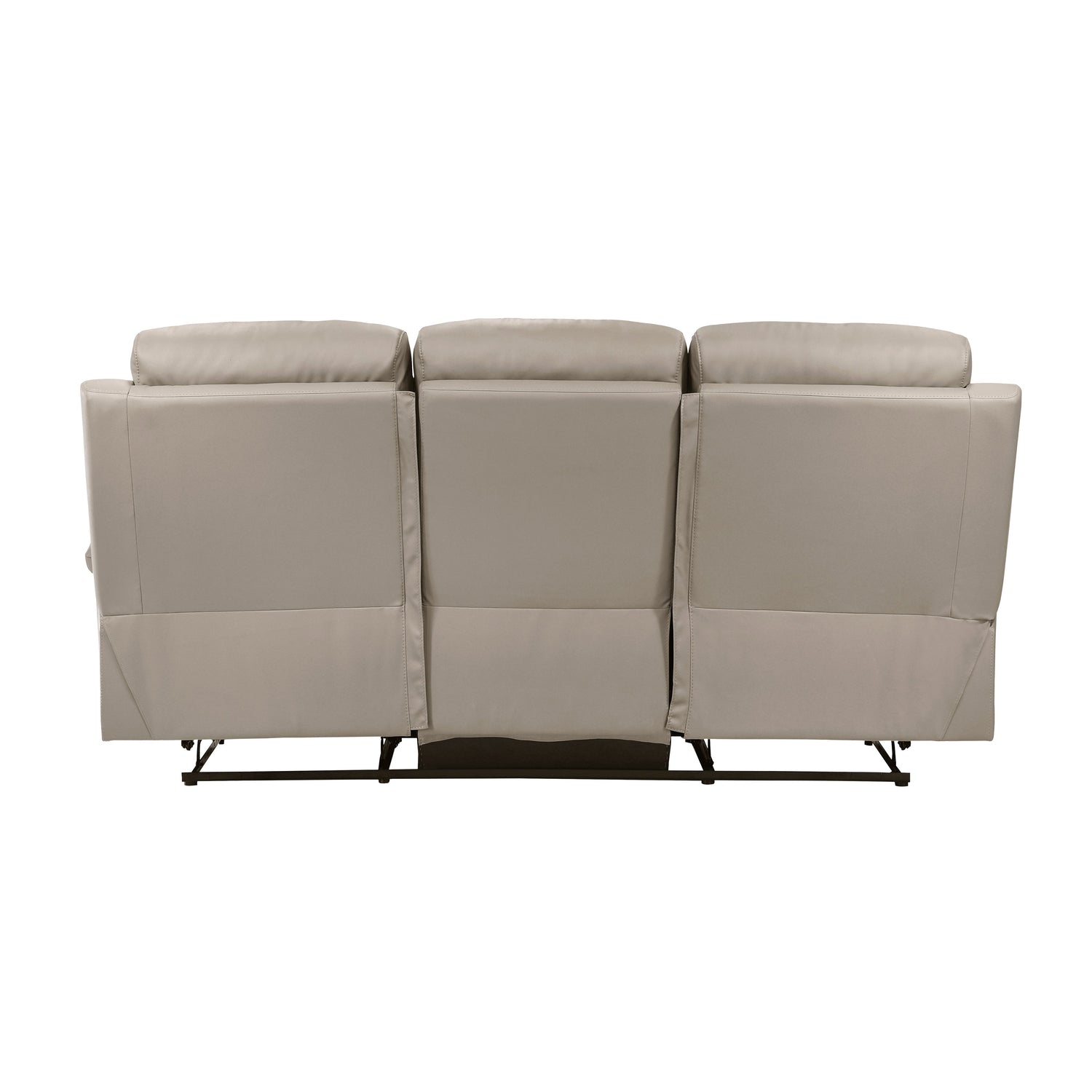 Hancock Latte Leather Double Reclining Living Room Set from Homelegance - Luna Furniture